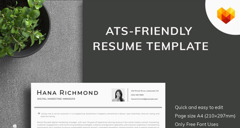 Digital Marketing Manager Resume Template