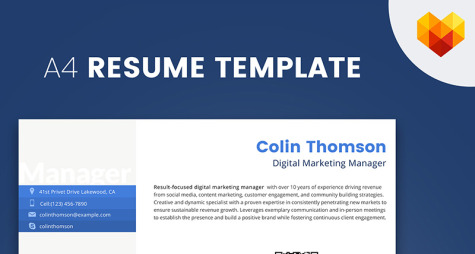 Resume Template for Marketing Manager