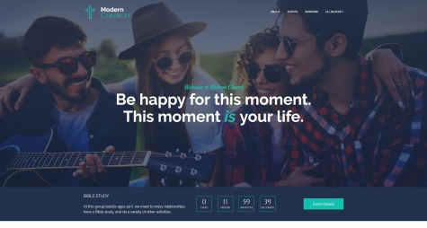 Modern Church Landing Page
