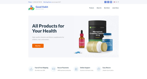 Pharmacist Website Template