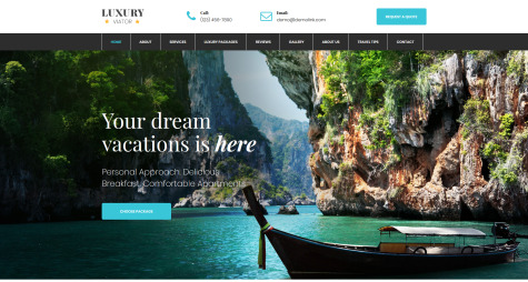 Tourism Website Template for Travel Agency - MotoCMS