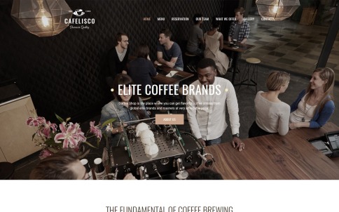 Cafe Website Design - Cafelisco