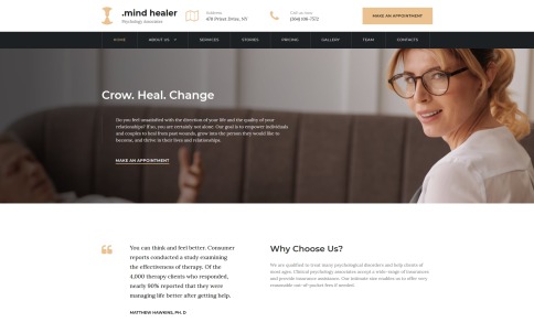 Doctor Website Design - Mind Healer