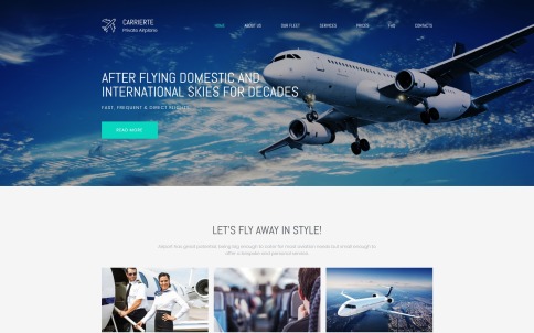 Airline Website Design - Carrierte