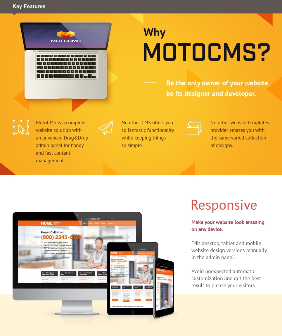 Appliance Repair Website Design for Maintenance Services MotoCMS