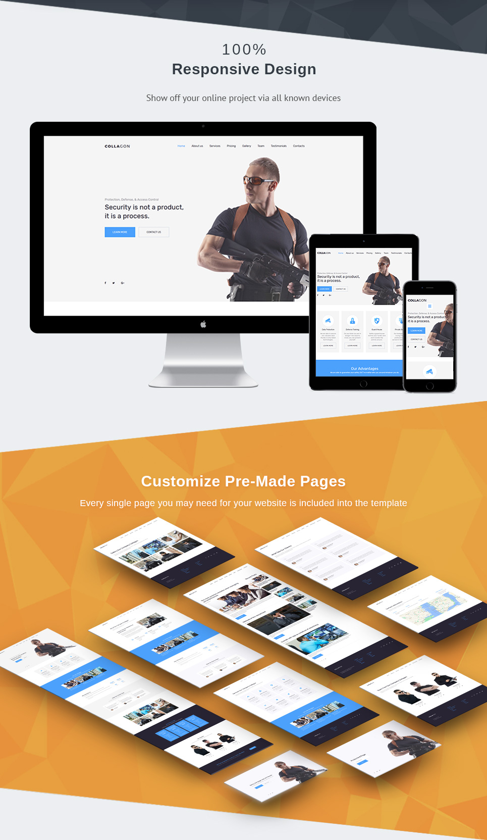 Security Guard Services Website Template for Security Agency - MotoCMS