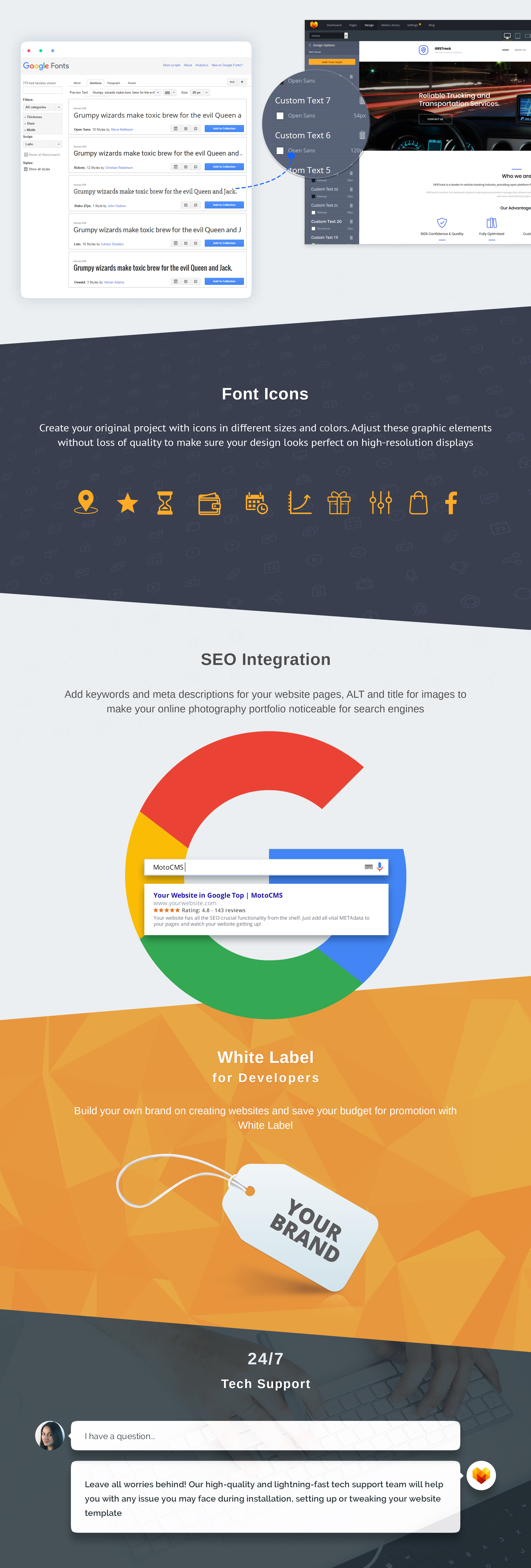 GPS Tracking site Template for Vehicle Service MotoCMS