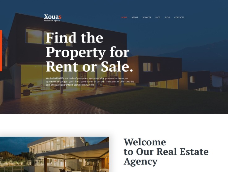 Real Estate Company Website Design - Xouas - main image