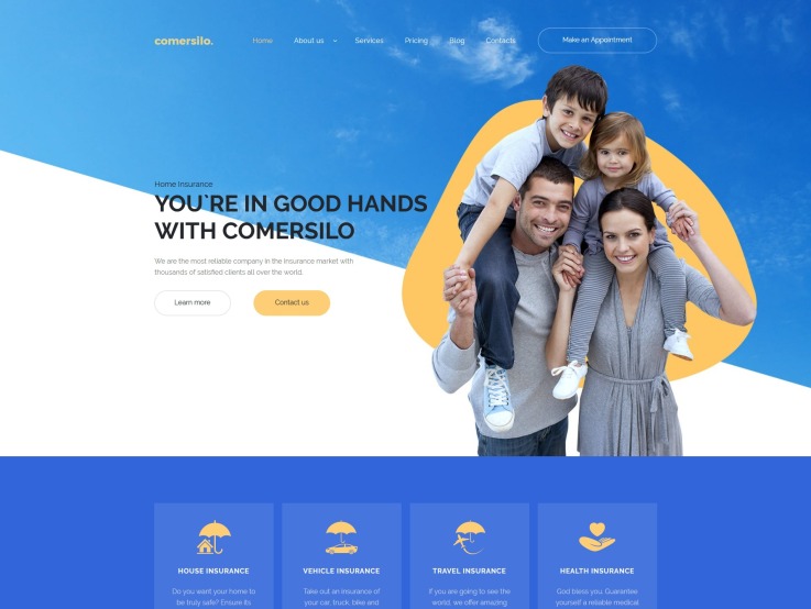 Insurance Company Website Design - Comersilo - main image