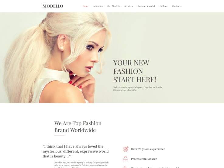 Model Website Design - Modello - main image