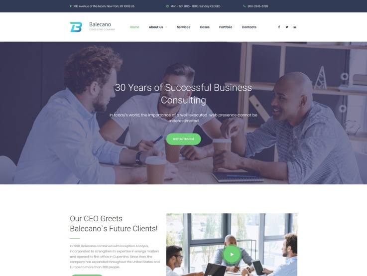 Corporate Website Design - Balecano - main image