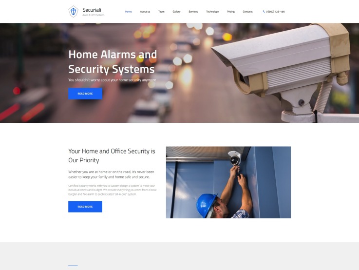 Security Company Website Design - Securiali - main image