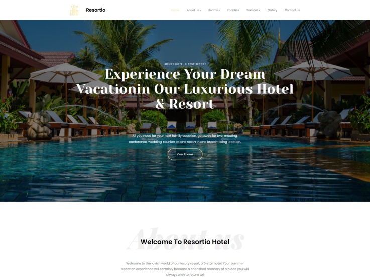 Resort Website Design - Resortio - main image