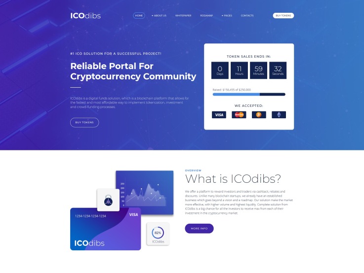 ICO Website Design for Cryptocurrency Projects - main image