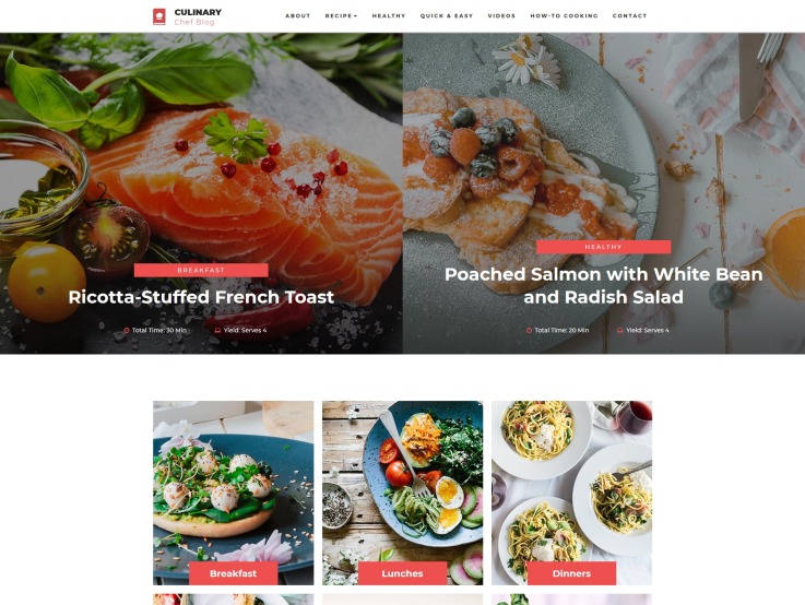 Recipe Website Design - Culinary - main image