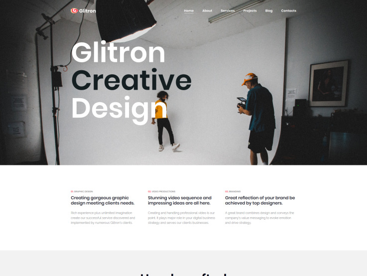 Studio Website Design - main image