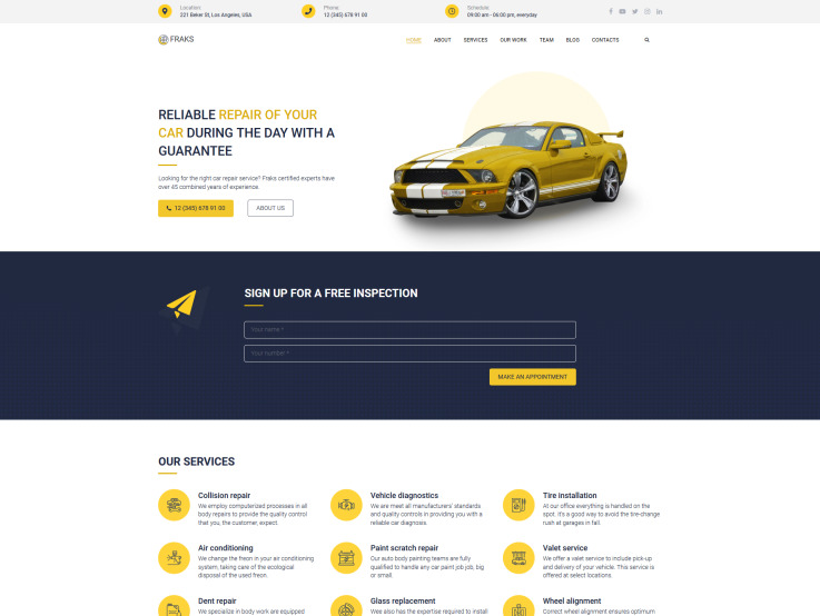Car Service Design - main image
