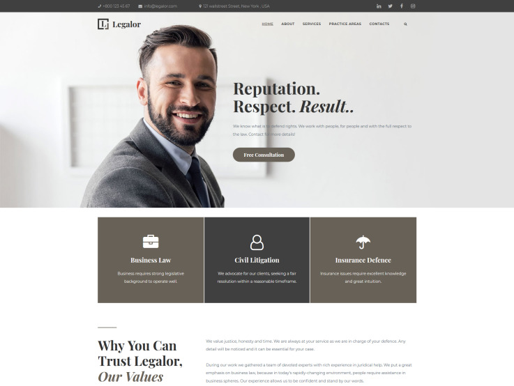 Law Office Website Design - main image