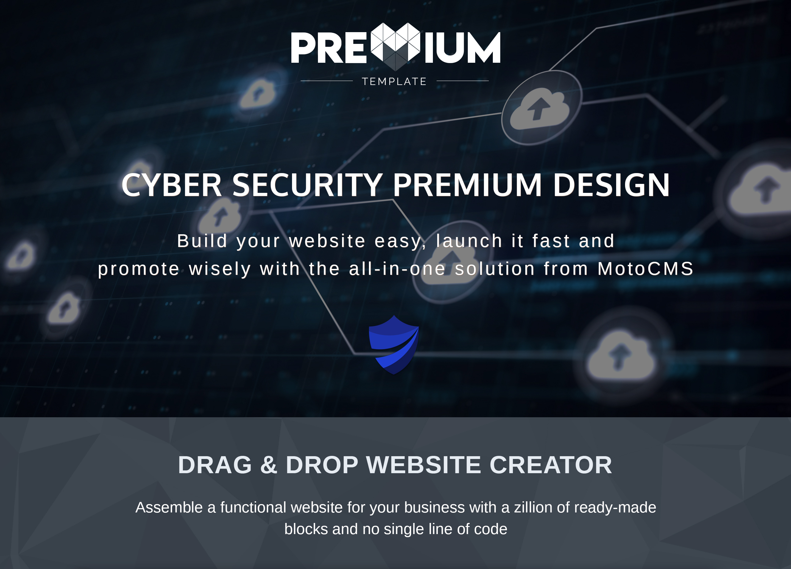 Cyber Security Website Template for Company MotoCMS