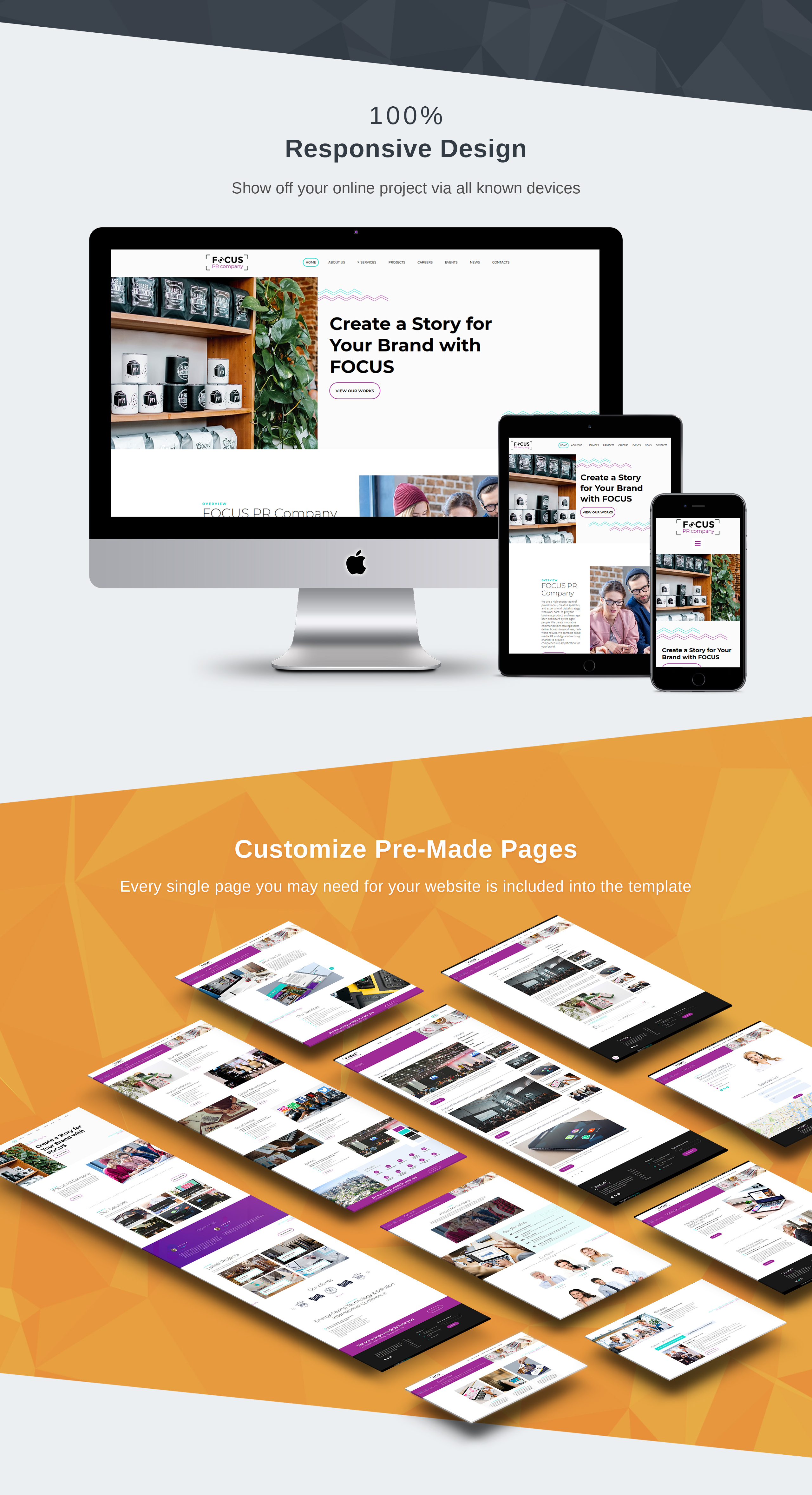 PR Website Template for Public Relations Agency MotoCMS PR Website Template for Public Relations Agency MotoCMS