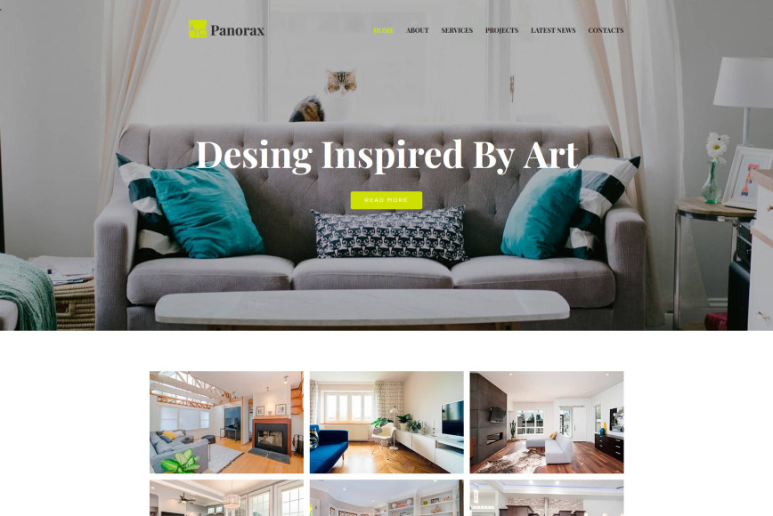 Interior Design Company Website Template - MotoCMS