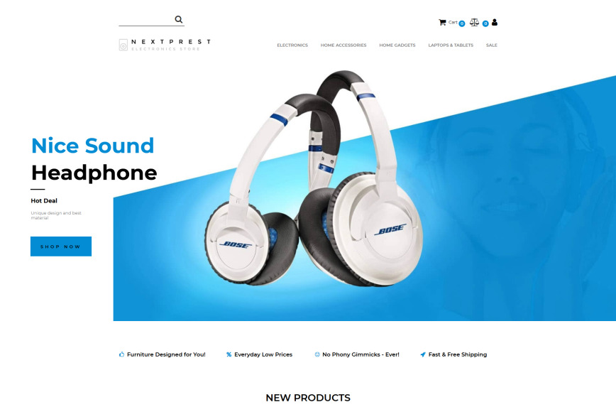 Electronic Deals Website Template MotoCMS