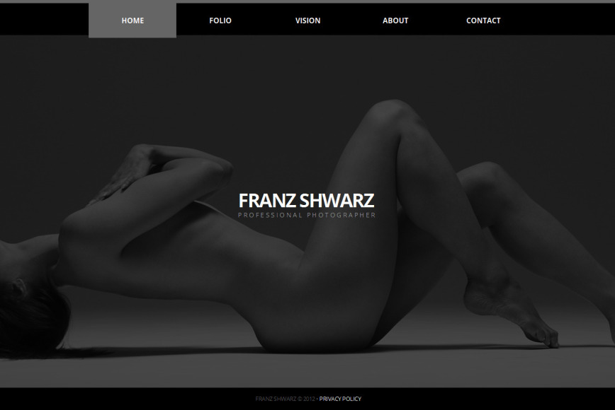 Photographer's Website Template with jQuery Gallery - image