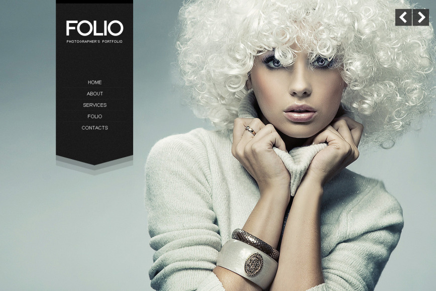 Portfolio Template with Stylish Black Pages and Background Slideshow ...