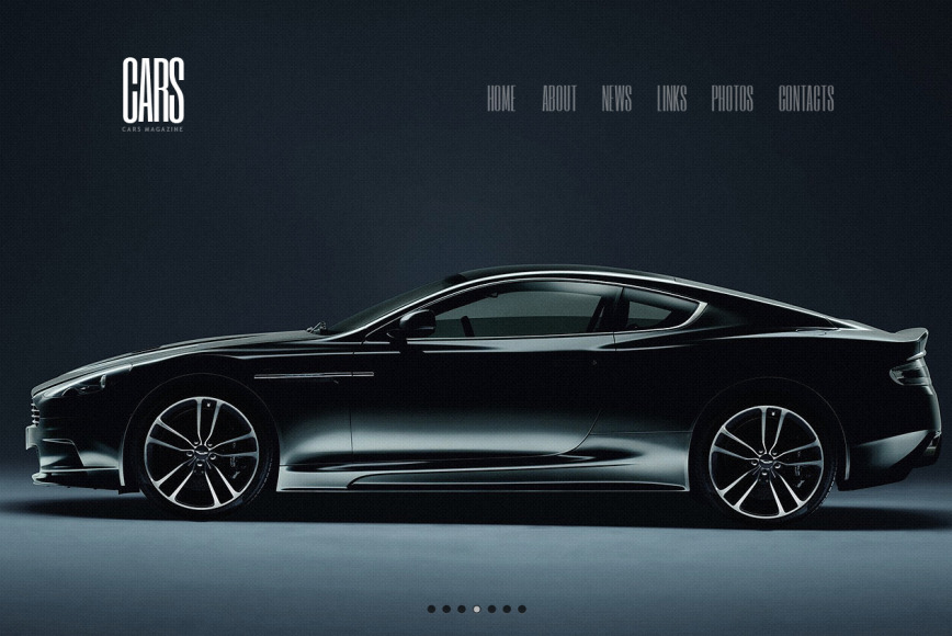 Cars Website Template with a Background jQuery Slider - image