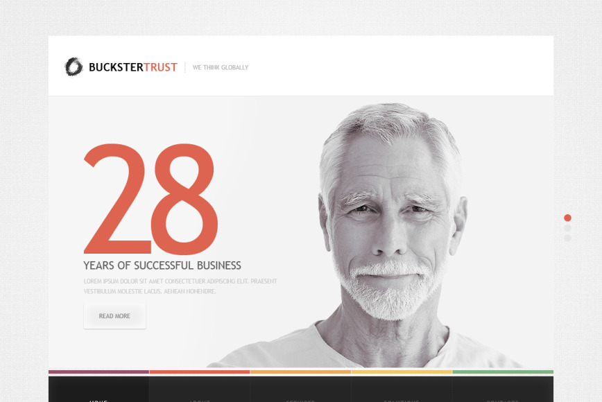 Business Website Template with a Lot of White Space - image