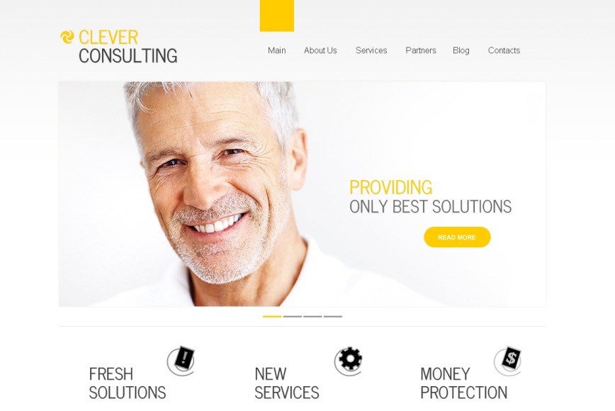 Clean Website Template for Consulting Companies - image
