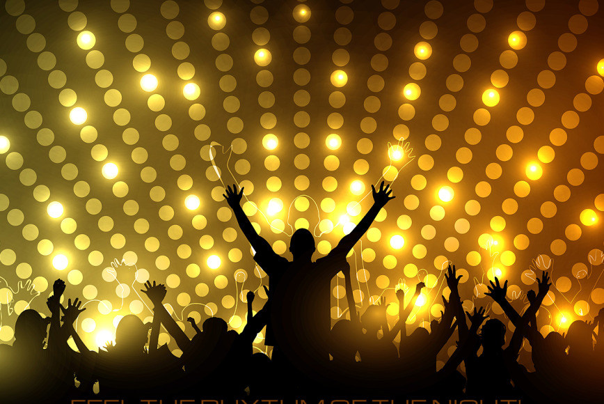 Nightclub Website Template with The Bottom Menu Bar - image