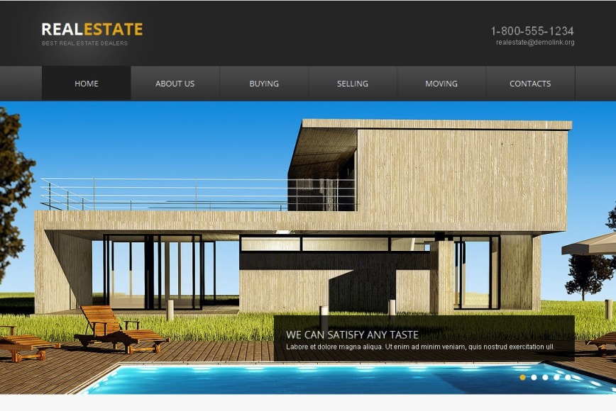 Website Template for Real Estate Dealers - image