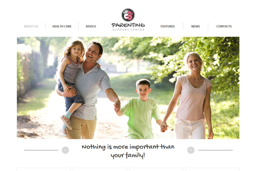 Family Website Template Designed in Light Colors - image