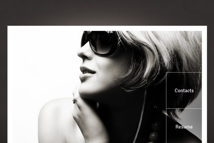 Fashion Web Template with Zigzag-Shaped Menu Bar - image