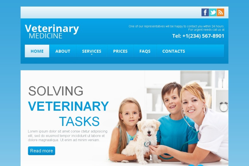 veterinary-medicine-web-template-with-blue-background-motocms