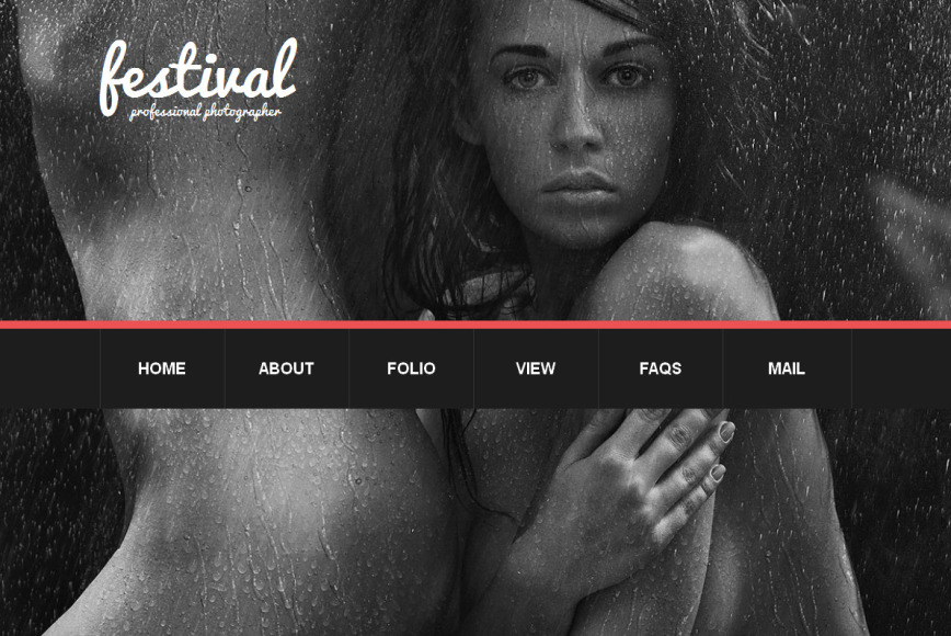 Photo Portfolio Website Template With a Slideshow Background - image