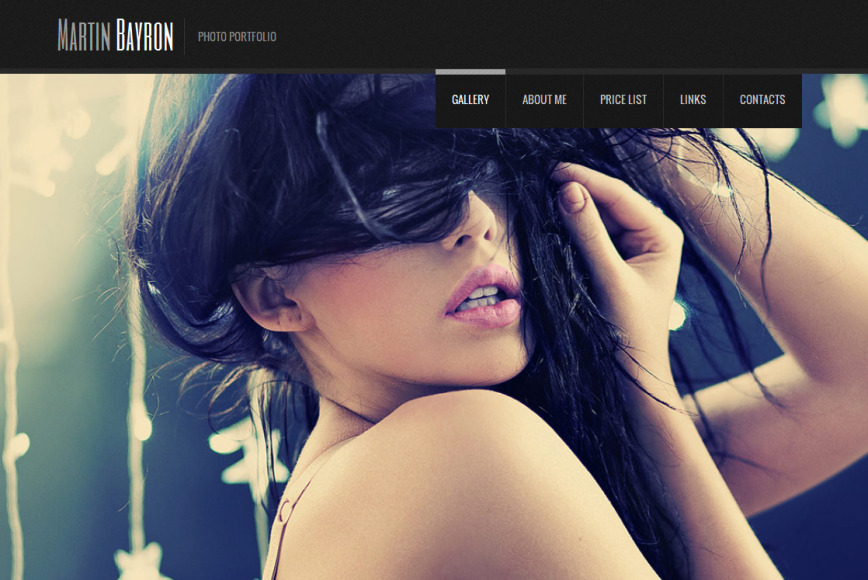 HTML Photo Portfolio Template with jQuery Slider - image