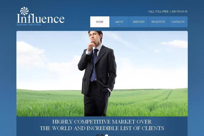 Investment Website Template with a jQuery Slider - image