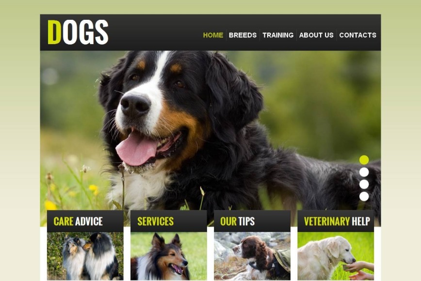 HTML шаблон сайта Dogs - image