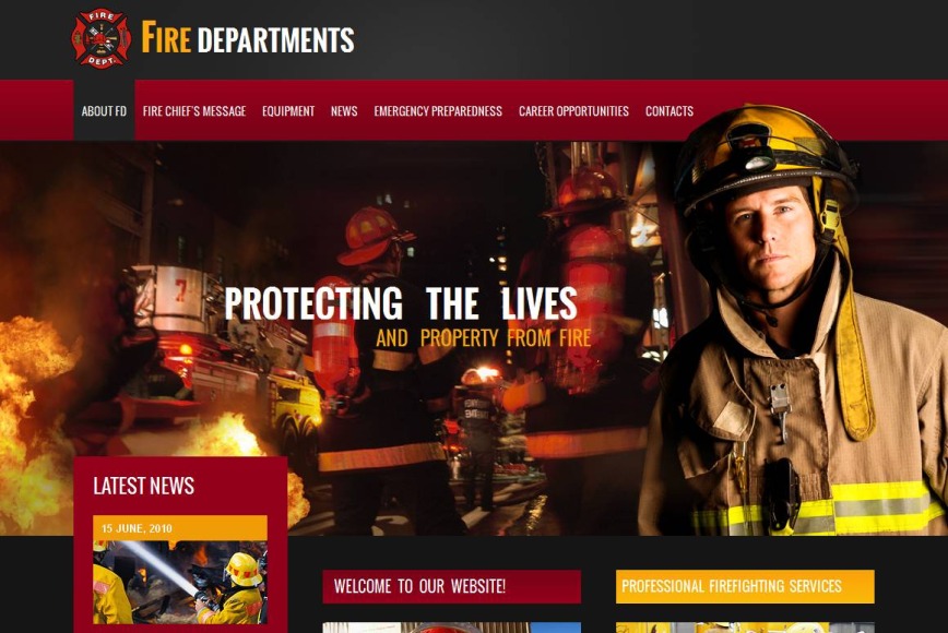 Firehouse Website Template - image