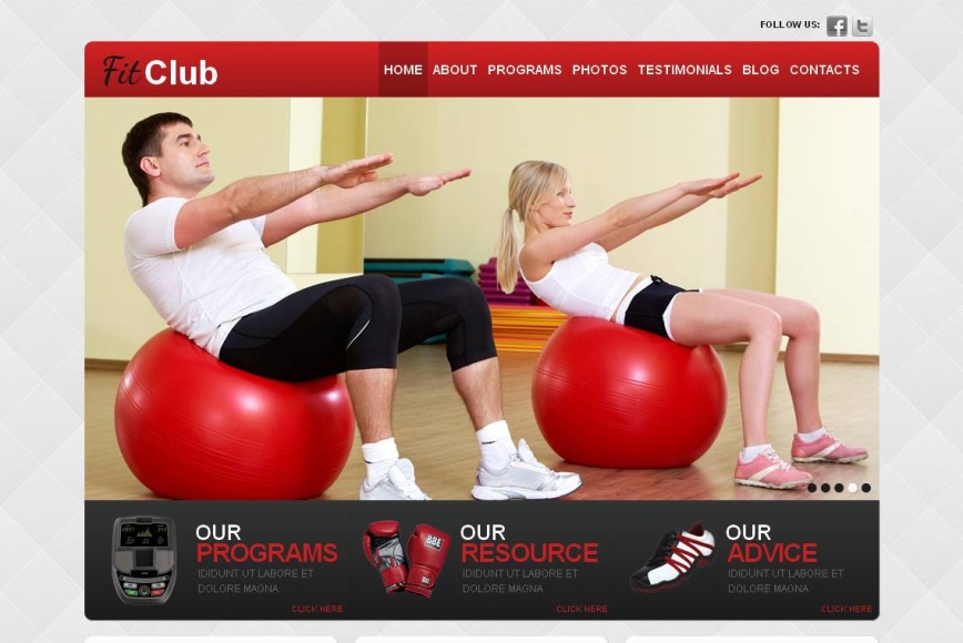 Fitness Template for Sport Clubs - image