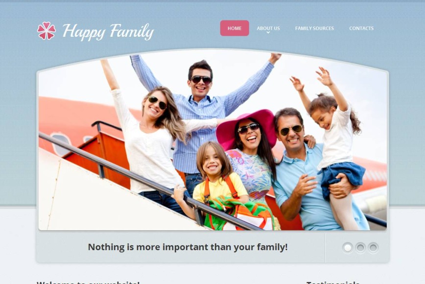 Perfect Family Center Website Template with a Content Slider - image