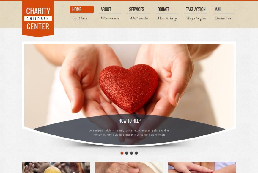 HTML шаблон сайта Charity Center - image