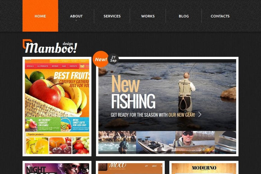 Web Design Portfolio Website Template - image