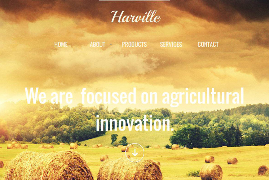 Farm Website Template with Full-Screen Image Slider - image