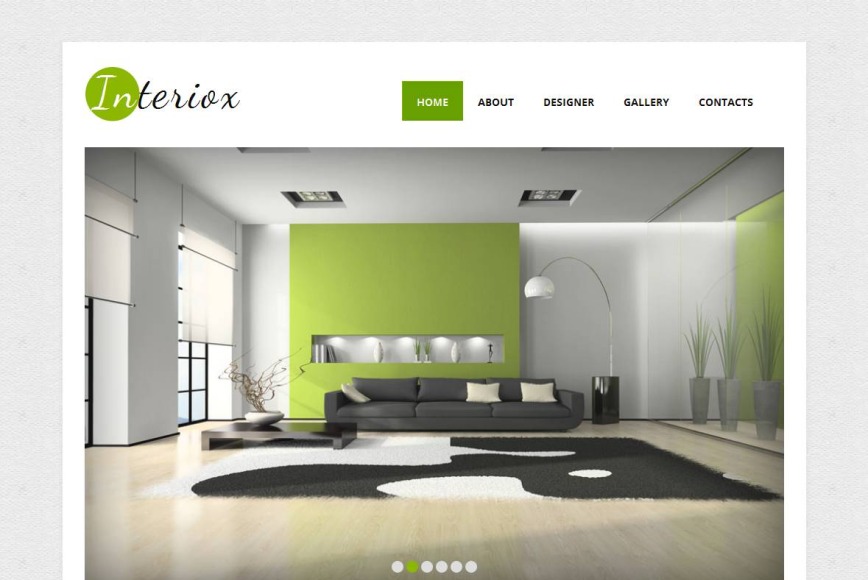 Minimalist Web Template for Interior Design Studios - MotoCMS