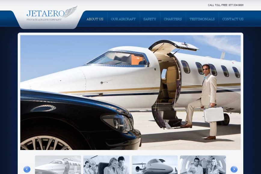 Airline Company Website Template with a Photo Gallery - image