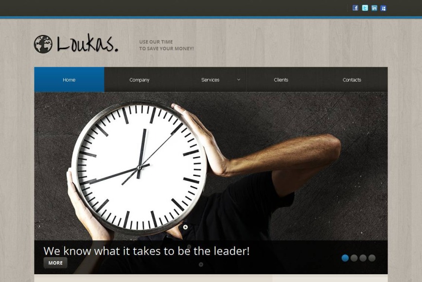HTML шаблон сайта Loukas - image