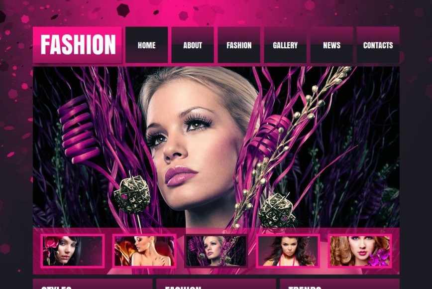 Fashion Website Template with a jQuery Photo Gallery - image